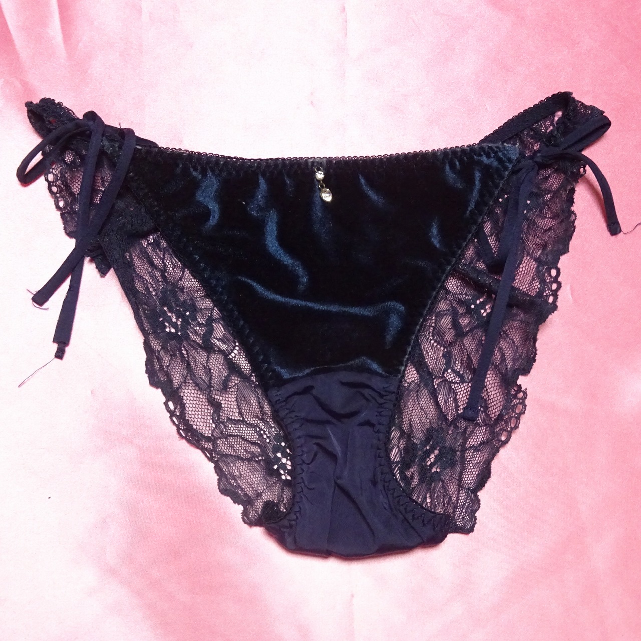 171☆tutuanna☆レースショーツ☆Mサイズ☆ネイビー☆大人USEDインナー SELECT INNER MARKET