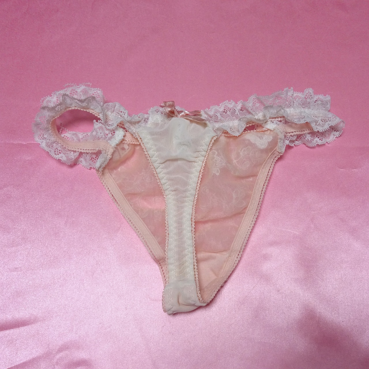 332☆レースリボン☆Tバック☆Mサイズ☆大人USEDインナー SELECT INNER MARKET - 画像 (2)