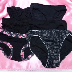 341☆黒☆ティーンズコットンショーツ☆６枚セット☆大人USEDインナー SELECT INNER MARKET