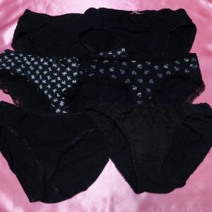 344☆黒☆ティーンズコットンショーツ☆６枚セット☆大人USEDインナー SELECT INNER MARKET