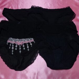 345☆黒☆ティーンズコットンショーツ☆６枚セット☆大人USEDインナー SELECT INNER MARKET