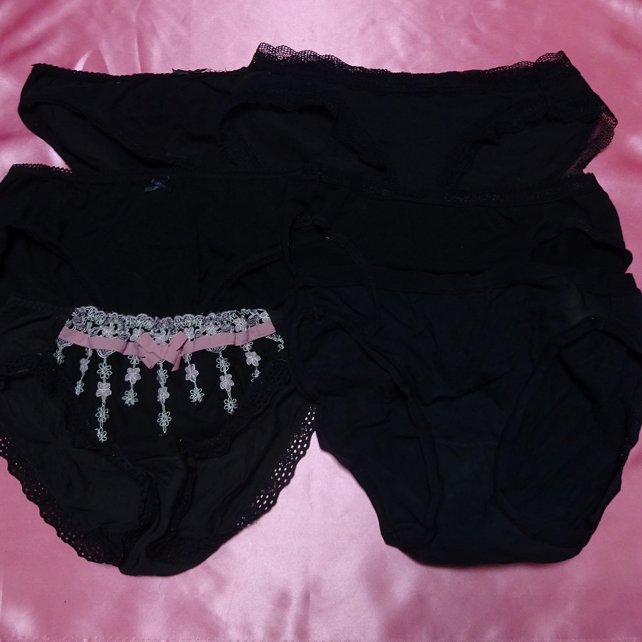 345☆黒☆ティーンズコットンショーツ☆6枚セット☆大人USEDインナー SELECT INNER MARKET