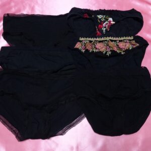 348☆黒☆ティーンズコットンショーツ☆６枚セット☆大人USEDインナー SELECT INNER MARKET