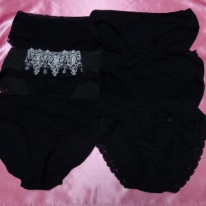349☆黒☆ティーンズコットンショーツ☆６枚セット☆大人USEDインナー SELECT INNER MARKET
