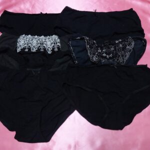 350☆黒☆ティーンズコットンショーツ☆６枚セット☆大人USEDインナー SELECT INNER MARKET