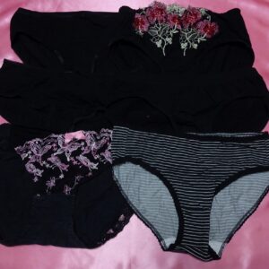 351☆黒☆ティーンズコットンショーツ☆６枚セット☆大人USEDインナー SELECT INNER MARKET