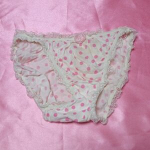 386☆Mサイズ☆水玉☆レース　コットンショーツ☆大人USEDインナー SELECT INNER MARKET