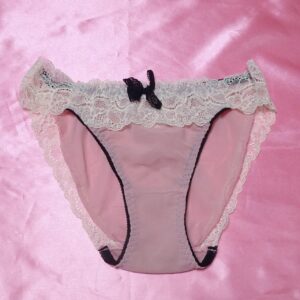 389☆Lサイズ☆レース黒パイピング☆メッシュショーツ☆大人USEDインナー SELECT INNER MARKET