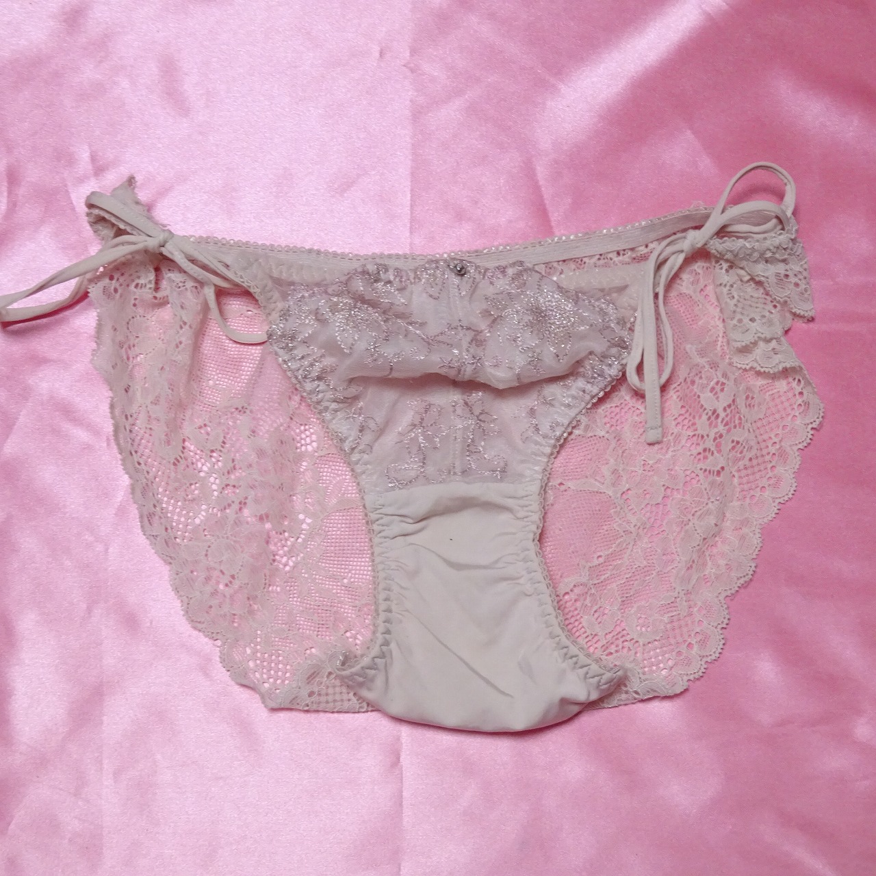 398☆サイズ不明☆紐レースショーツ☆大人USEDインナー SELECT INNER MARKET