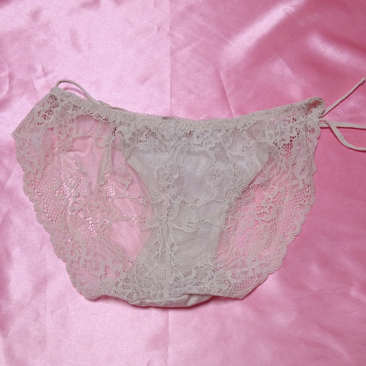 398☆サイズ不明☆紐レースショーツ☆大人USEDインナー SELECT INNER MARKET - 画像 (3)