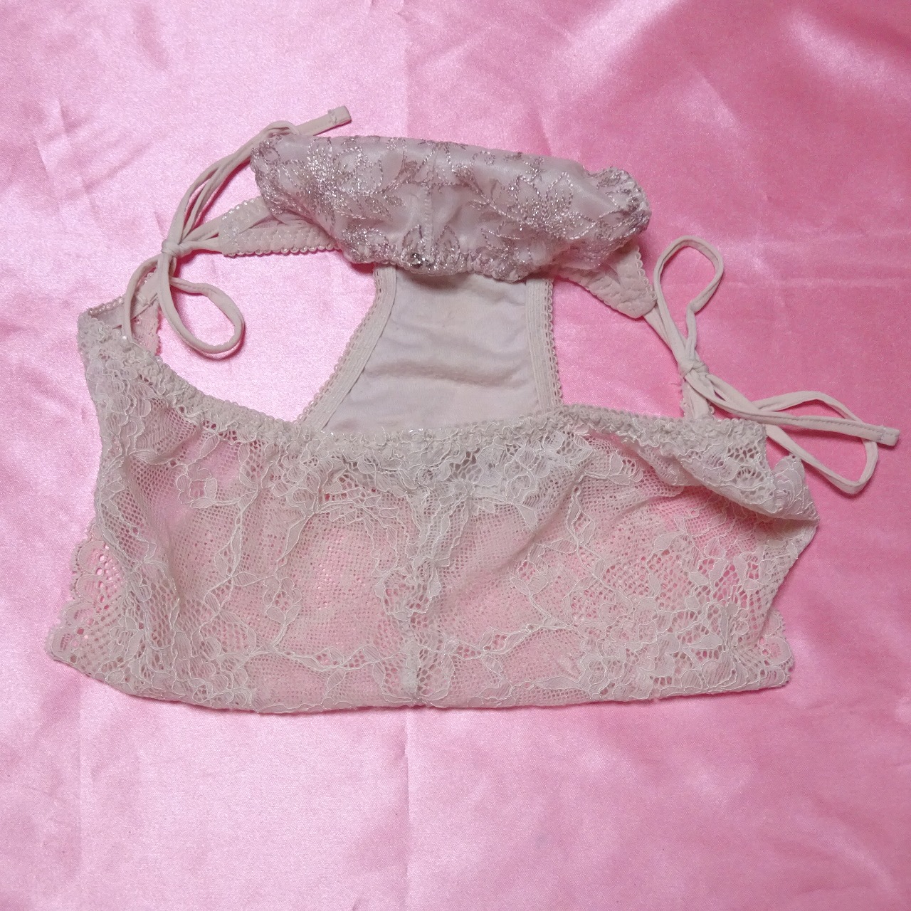 398☆サイズ不明☆紐レースショーツ☆大人USEDインナー SELECT INNER MARKET - 画像 (2)