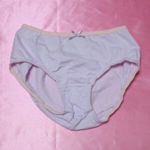 409 Wing/ウイング Mサイズ コットン ティーンズショーツ 中古 大人用インナー 薄パープル/ラベンダー 無地 リボン付き 限定1点 販売