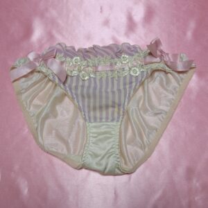 460 FRANdeLingerie Mサイズ パンティ 中古 萌え系 ストライプ リボン
