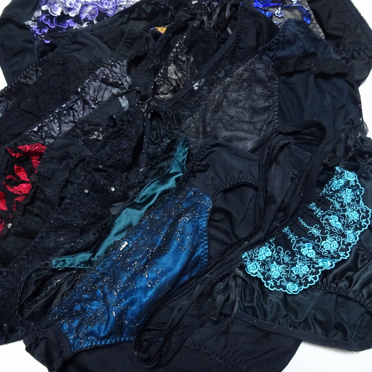 599☆ 黒ツルツルショーツ 20枚セット ☆ティーンズショーツ ☆大人USEDインナー SELECT INNER MARKE